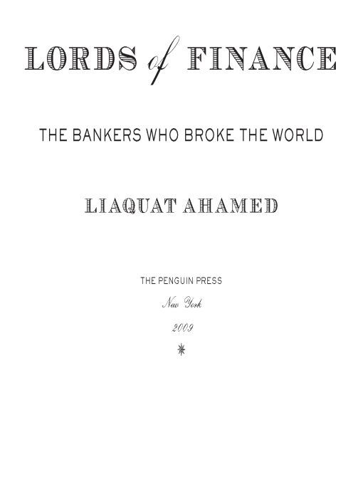 Cover of Lords of Finance